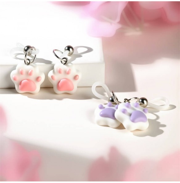 MizzZee - Kitty Paw Nipple Clamps (Pink) MizzZee - Kitty Paw Nipple Clamps (Pink)